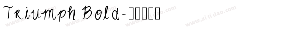 Triumph Bold字体转换